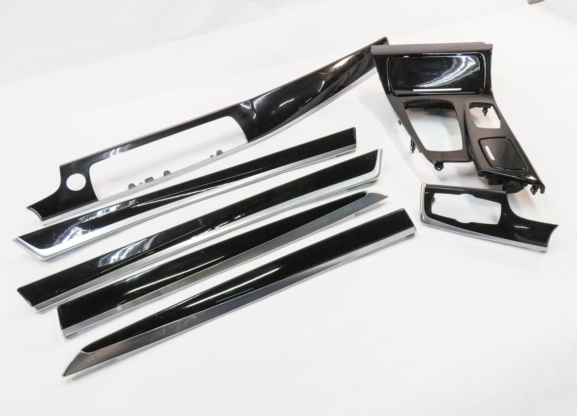 2011 BMW 535i (F10) DASH DOOR CONSOLE TRIM SET-7 (FINE ASH GRAIN WOOD)