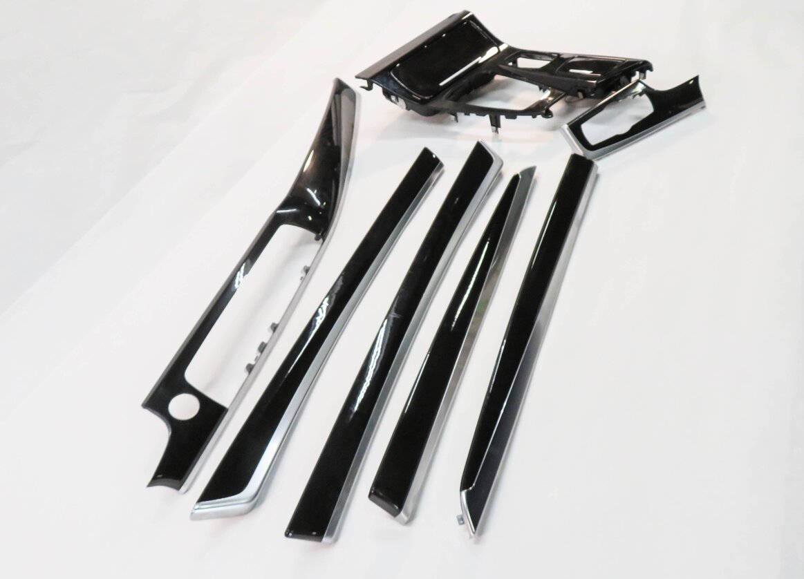 Thumbnail 2: 2011 BMW 535i (F10) DASH DOOR CONSOLE TRIM SET-7 (FINE ASH GRAIN WOOD)