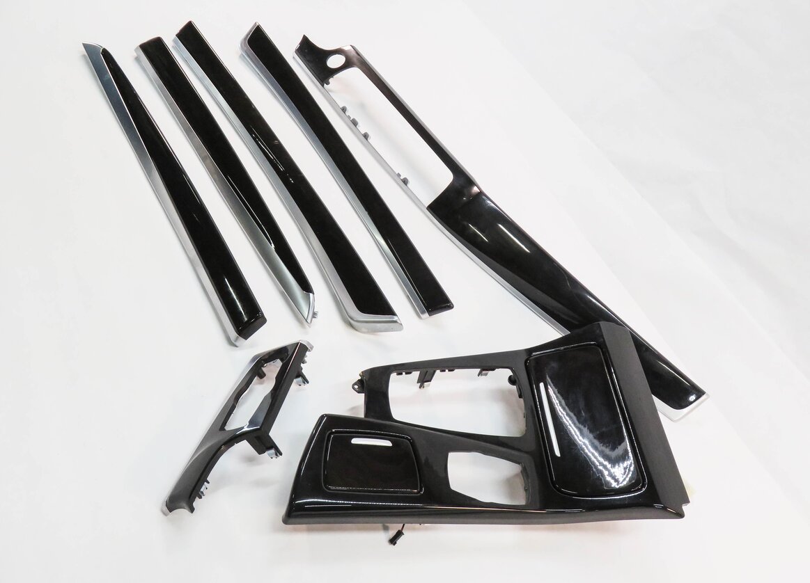 Thumbnail 3: 2011 BMW 535i (F10) DASH DOOR CONSOLE TRIM SET-7 (FINE ASH GRAIN WOOD)