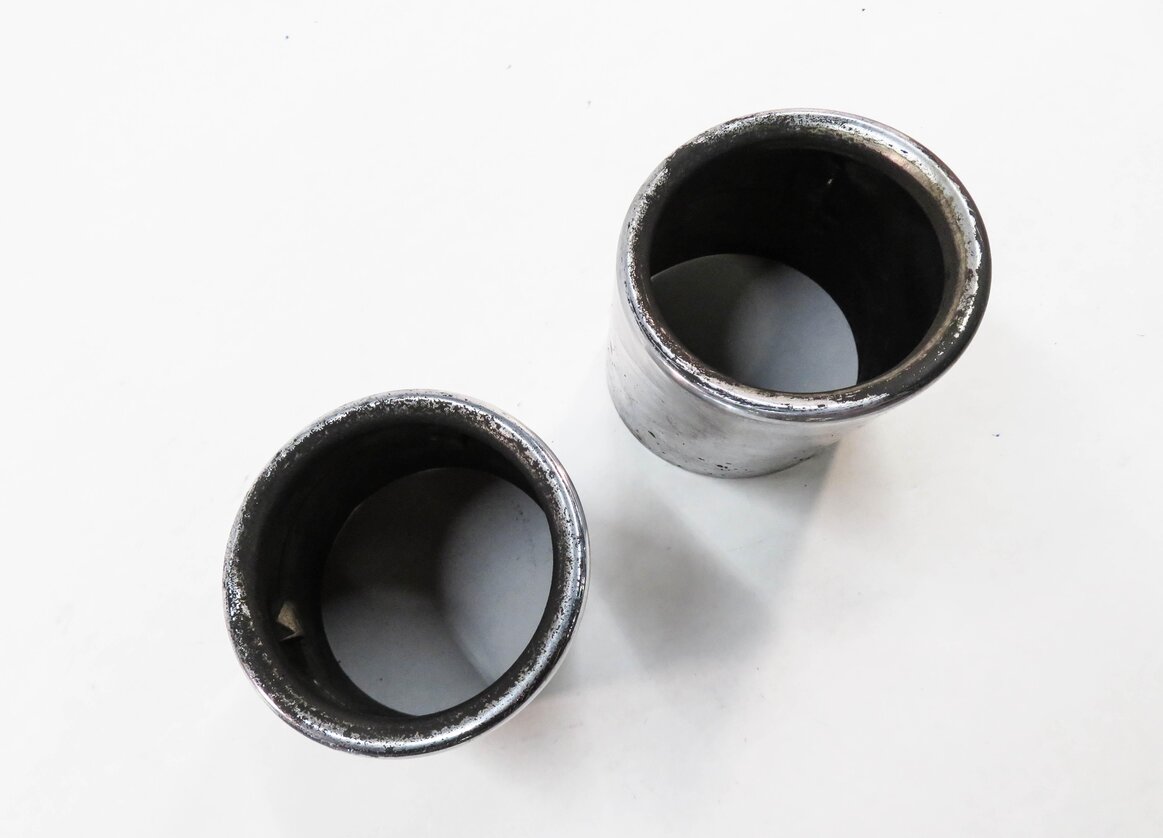 11-16 BMW 535i (F10) 3.0L TURBO N55 ENGINE MUFFLER PIPE EXHAUST TIP SET-2