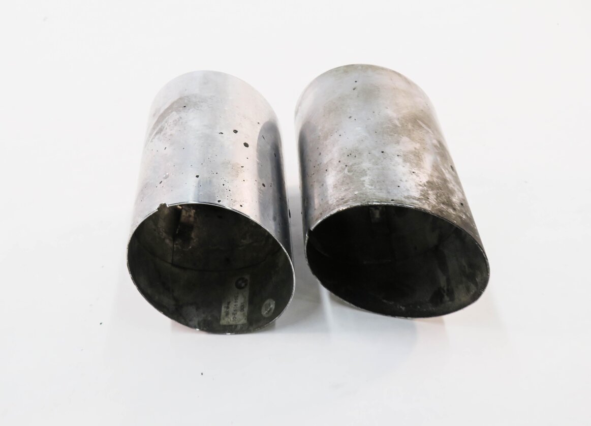 Thumbnail 7: 11-16 BMW 535i (F10) 3.0L TURBO N55 ENGINE MUFFLER PIPE EXHAUST TIP SET-2