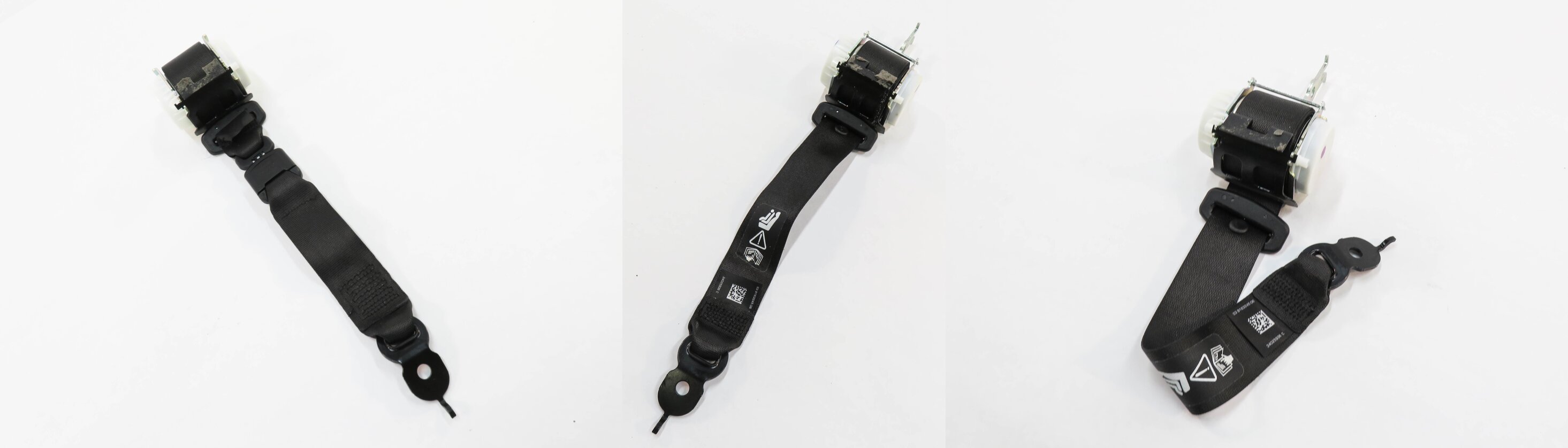 2011 BMW 535i (F10) REAR SEAT SEATBELT RETRACTOR SET-3 (BLACK)