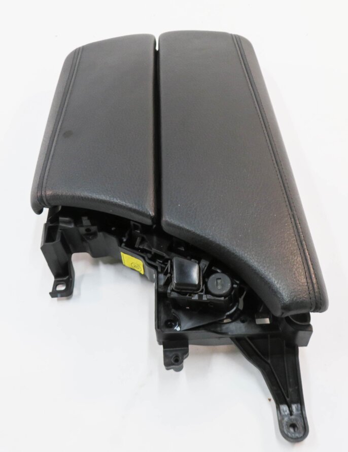 Thumbnail 6: 2011 BMW 528i 535i 550i (F10) FRONT CENTER CONSOLE ARM REST LID (BLACK LEATHER)