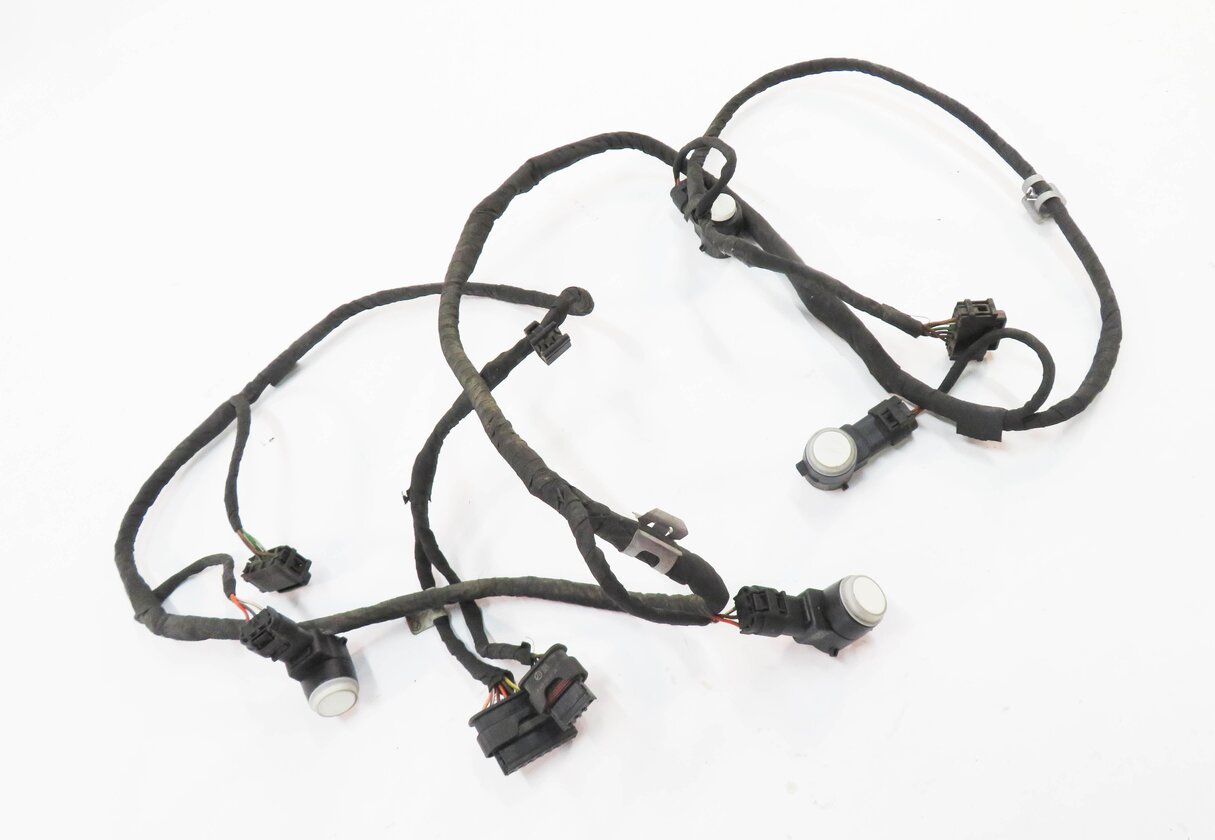2013 MERCEDES GL450 (X166) REAR PDC PARK DISTANCE SENSOR SET w/ HARNESS (SHITE)