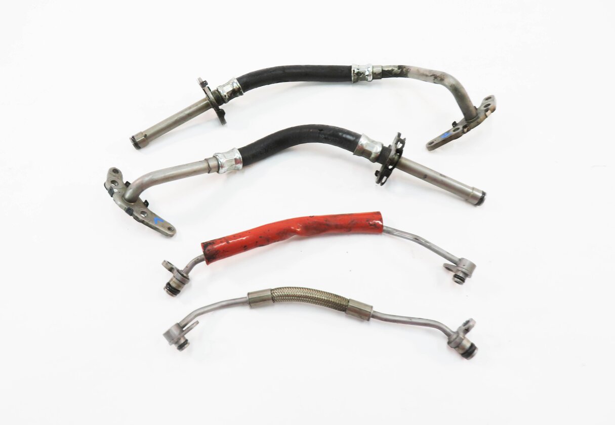 Thumbnail 2: 2013 MERCEDES GL450 (X166) 4.6L M278 ENGINE - TURBOCHARGER TURBO OIL HOSE SET-4