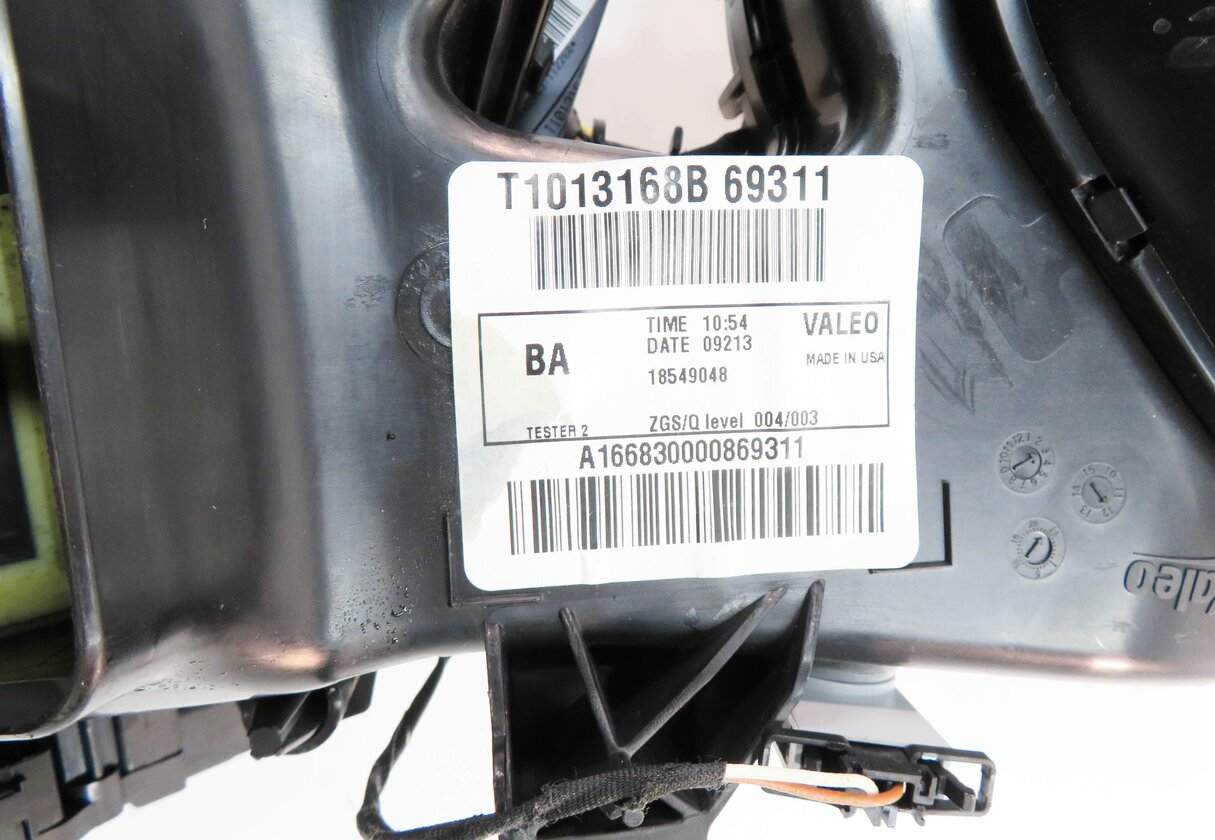 Thumbnail 7: 2013 MERCEDES GL450 (X166) REAR CENTER CONSOLE HEATER A/C BLOWER MOTOR & HOUSING