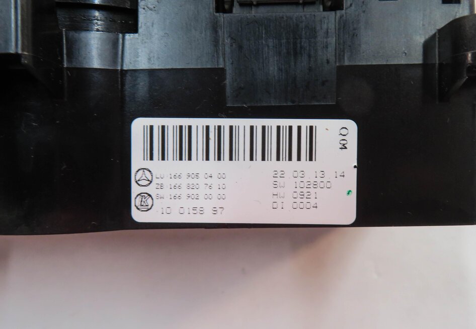 Thumbnail 7: 2012-2013 MERCEDES GL350 GL450 ML350 ML550 (W166 X166) REAR TEMPERATURE CONTROL