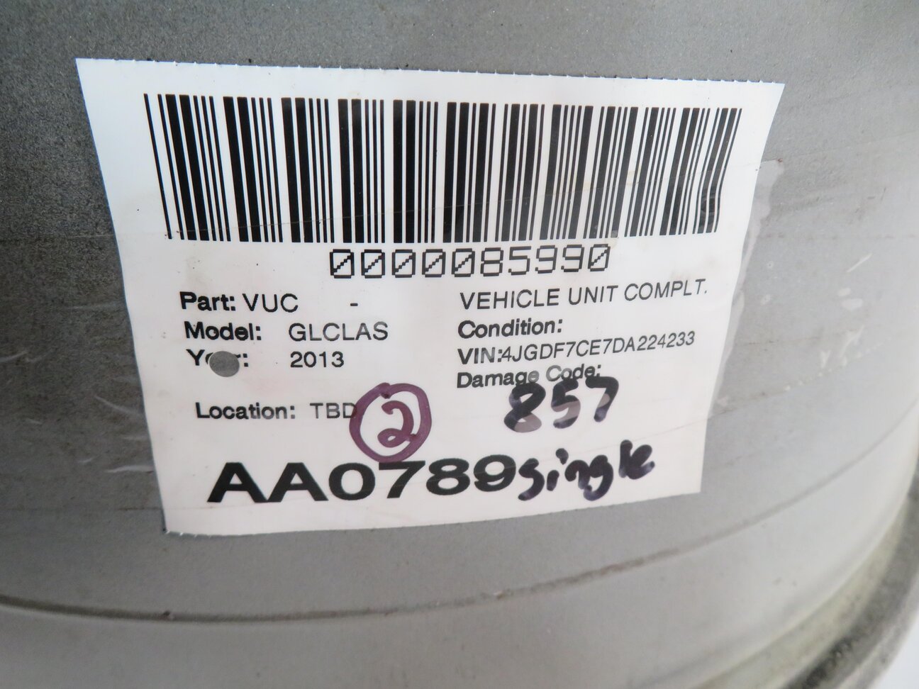Thumbnail 11: 2013-2016 MERCEDES GL350 GL450 (X166) 20x8.5 ALUMINUM ALLOY 10-SPOKE WHEEL RIM