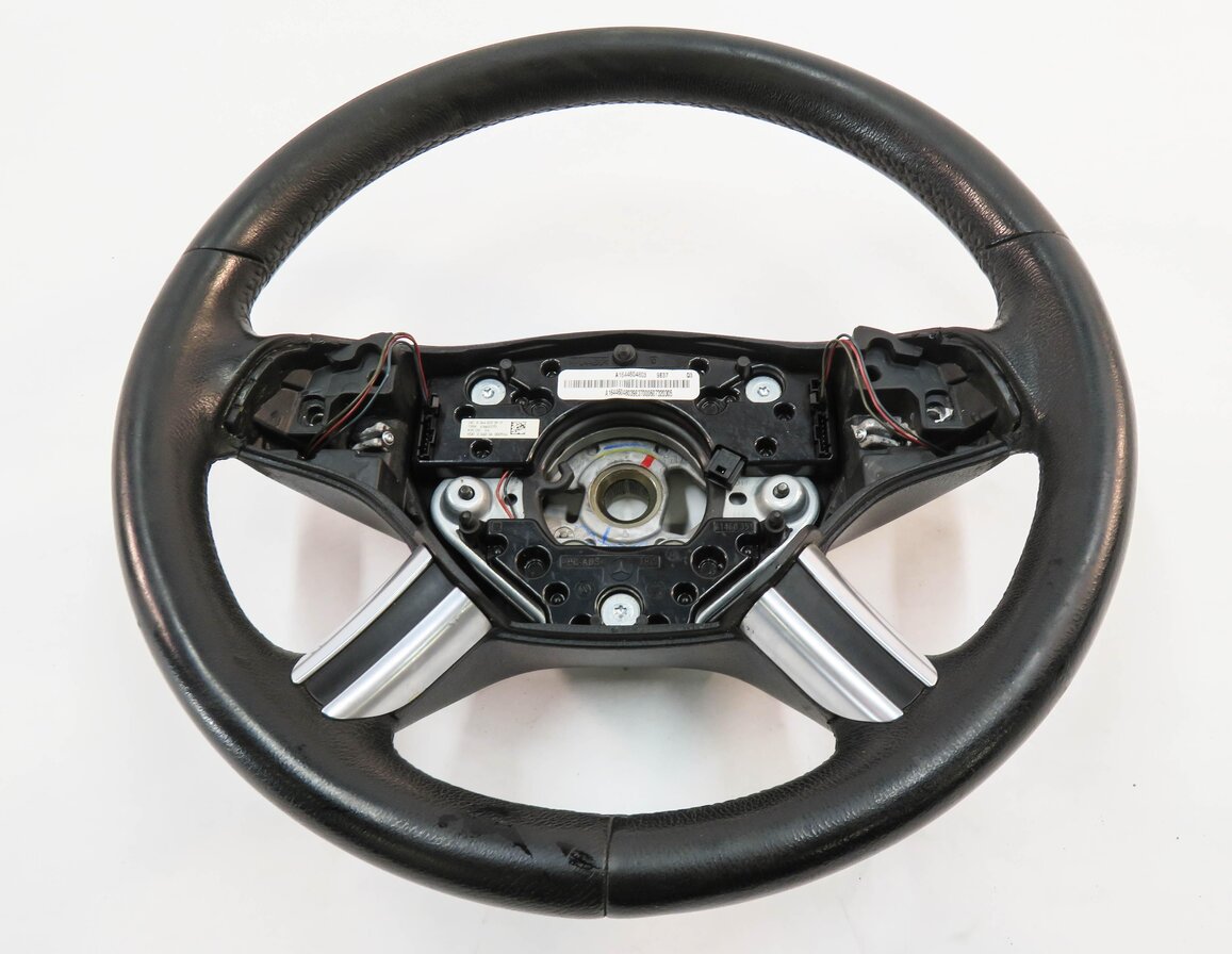 Thumbnail 2: 2006-2011 MERCEDES GL ML R CLASS (X164 W164 W251) 4-SPOKE STEERING WHEEL (BLACK)
