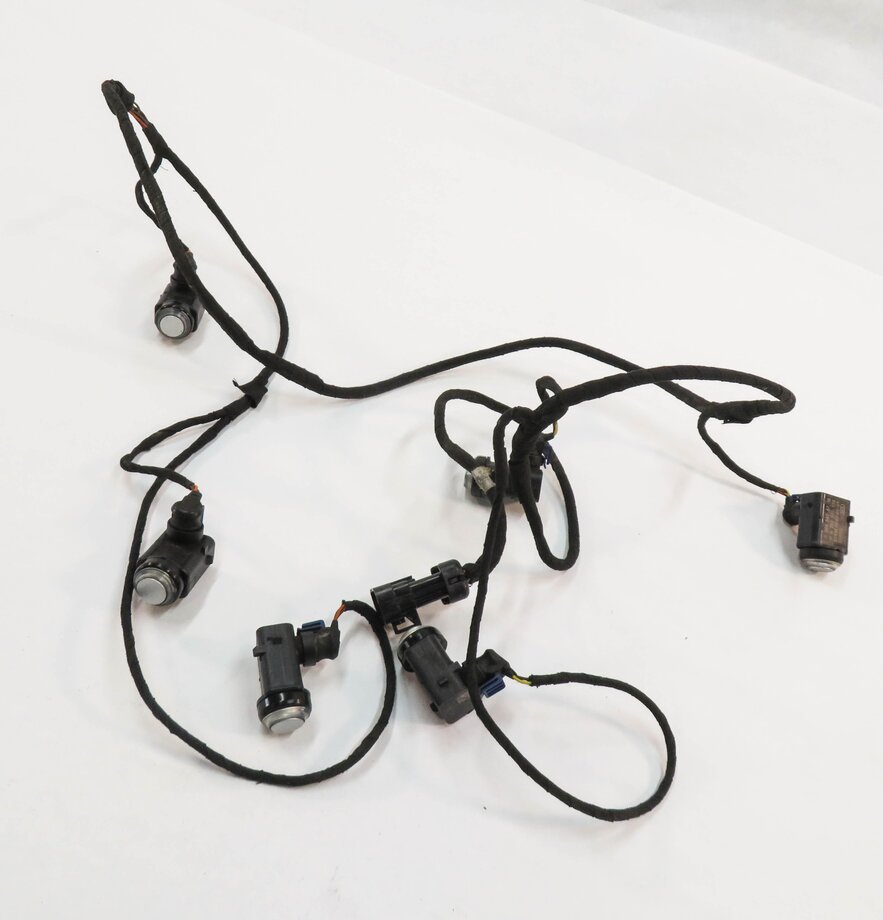 07 MERCEDES GL450 (X164) FRONT PDC PARK DISTANCE SENSOR SET w/ HARNESS (SILVER)