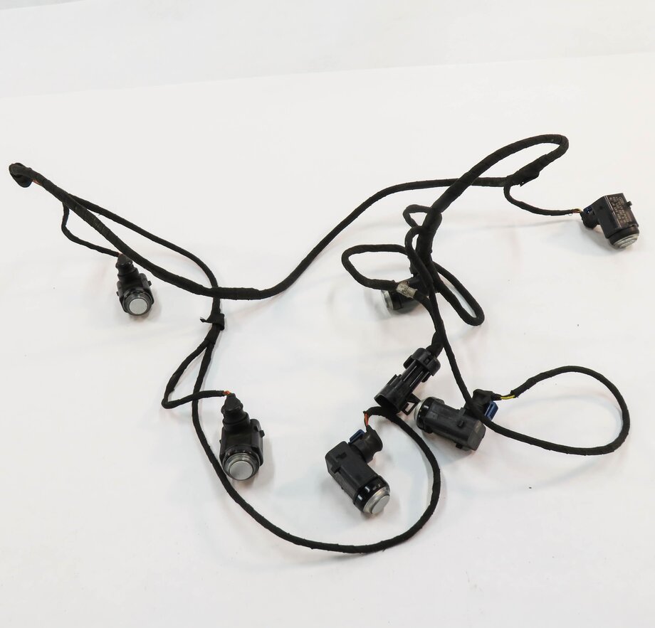 Thumbnail 2: 07 MERCEDES GL450 (X164) FRONT PDC PARK DISTANCE SENSOR SET w/ HARNESS (SILVER)