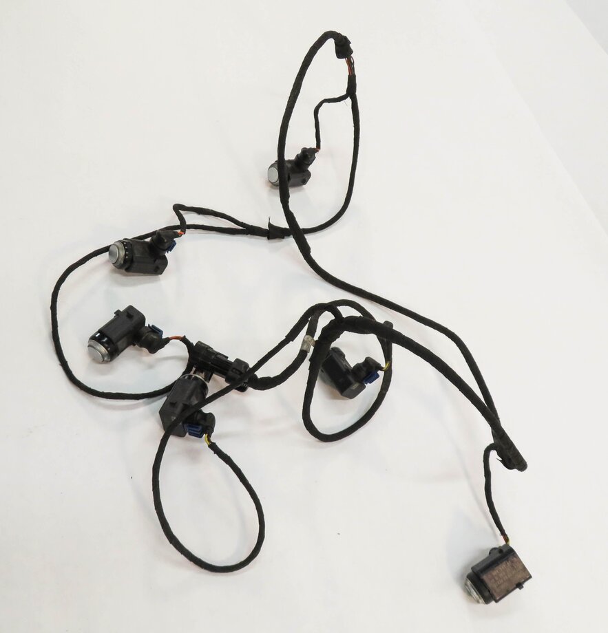 Thumbnail 3: 07 MERCEDES GL450 (X164) FRONT PDC PARK DISTANCE SENSOR SET w/ HARNESS (SILVER)