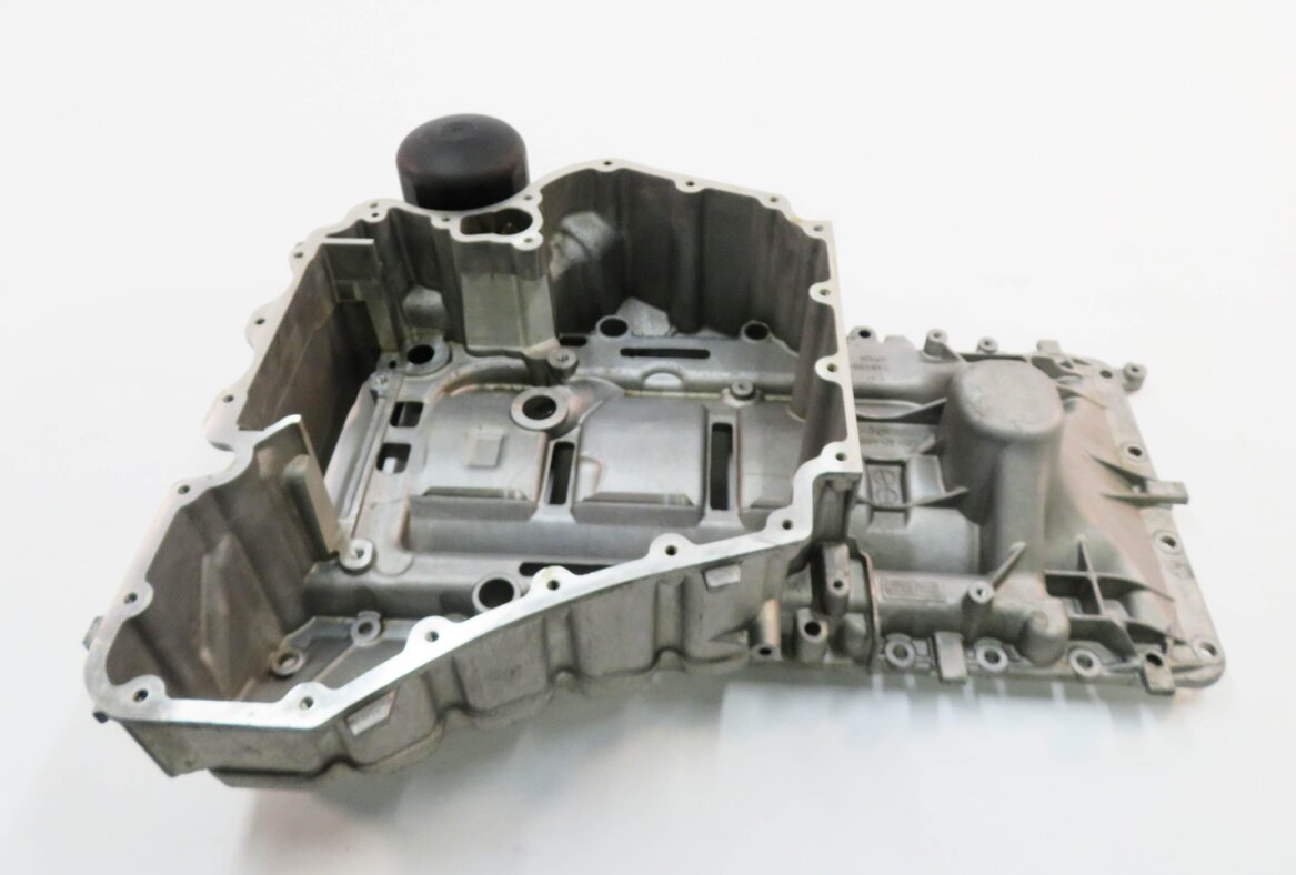 Thumbnail 4: 2012-2019 BMW M5 M6 (F06 F10 F12 F13) 4.4L S63 V8 ENGINE - UPPER OIL PAN CRADLE