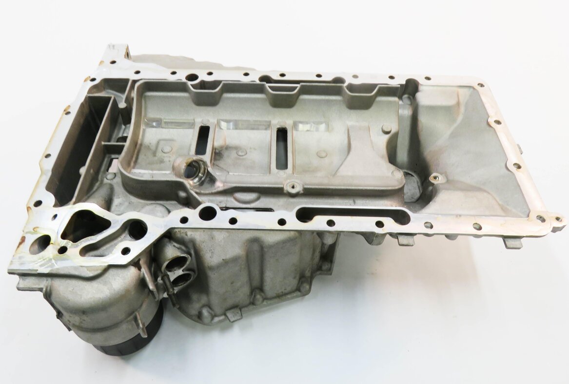 Thumbnail 5: 2012-2019 BMW M5 M6 (F06 F10 F12 F13) 4.4L S63 V8 ENGINE - UPPER OIL PAN CRADLE