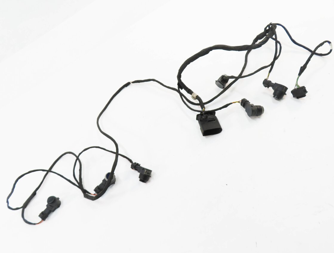 2014 MERCEDES GL550 (X166) FRONT PDC PARK DISTANCE SENSOR SET w/ HARNESS (BLUE)