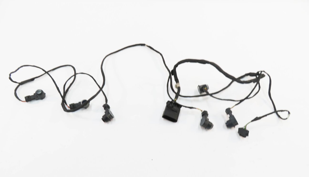 Thumbnail 2: 2014 MERCEDES GL550 (X166) FRONT PDC PARK DISTANCE SENSOR SET w/ HARNESS (BLUE)