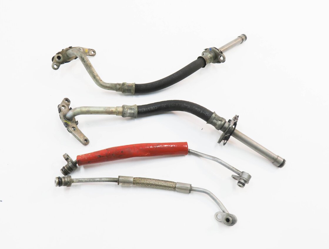 Thumbnail 2: 2014 MERCEDES GL550 (X166) 4.6L M278 ENGINE - TURBOCHARGER TURBO OIL LINE SET-4