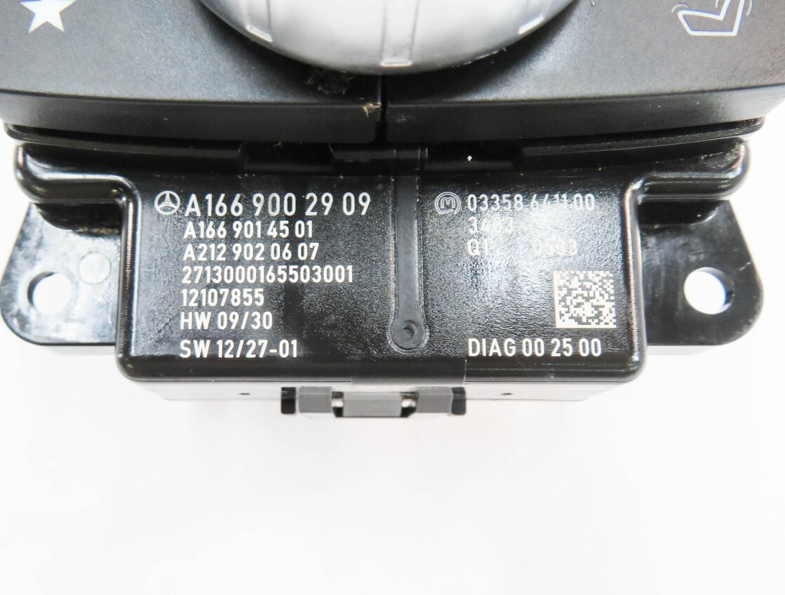 Thumbnail 6: 14-16 MERCEDES GL350 GL450 GL550 ML350 ML550 (W166 X166) RADIO GPS SWITCH KNOB