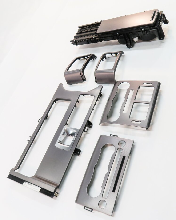 Thumbnail 3: 2014 RANGE ROVER SPORT (L494) DASH & CONSOLE TRIM PANEL SET-6 (TEXTURED GRAY)