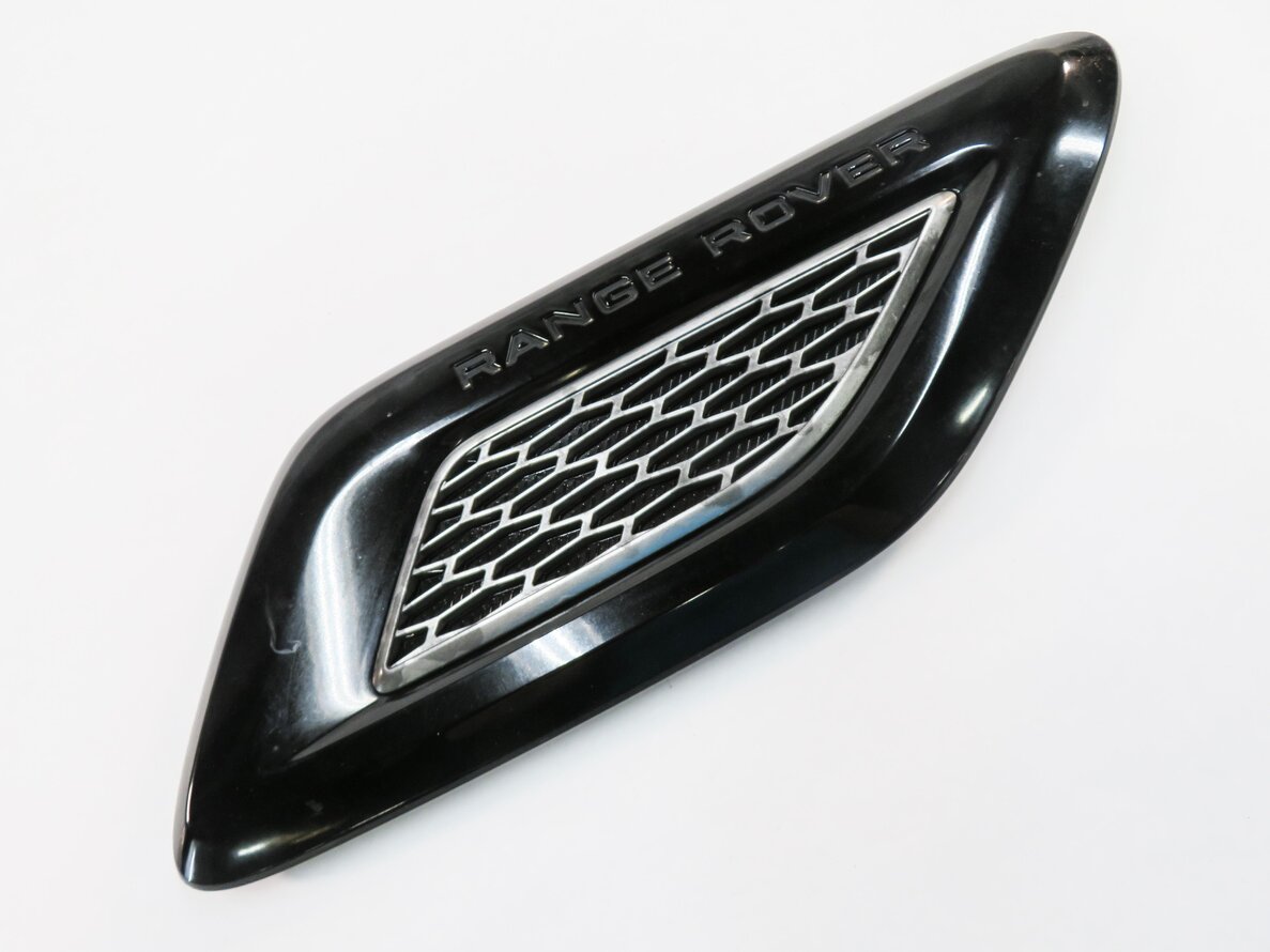 2014 RANGE ROVER SPORT (L494) RIGHT PASSENGER HOOD AIR VENT GRILLE TRIM (BLACK)