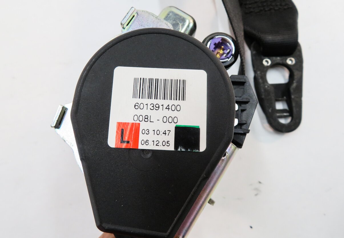 Thumbnail 6: 2008-2010 PORSCHE CAYENNE (957) LEFT FRONT DRIVER SEATBELT RETRACTOR (BLACK)
