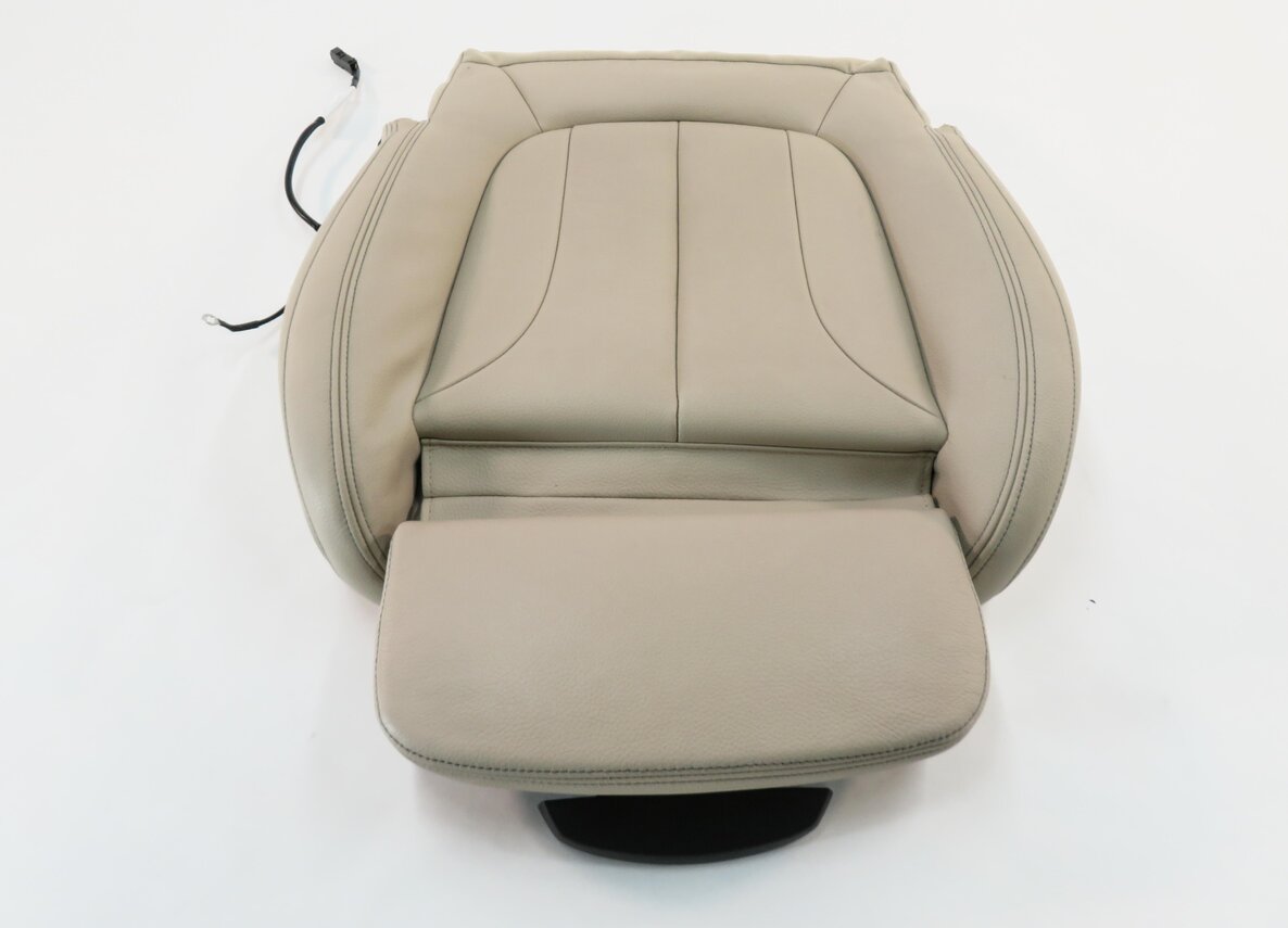Thumbnail 2: 2018 BMW X1 (F48) PASSENGER - LOWER BOTTOM SPORT SEAT CUSHION (OYSTER LEATHER)