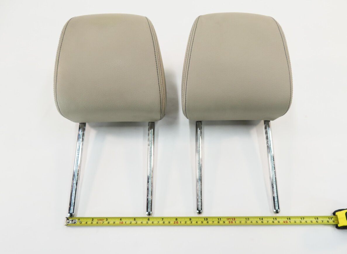Thumbnail 2: 2018 BMW X1 (F48) FRONT LEFT & RIGHT SEAT HEADREST SET-2 (OYSTER LEATHER)