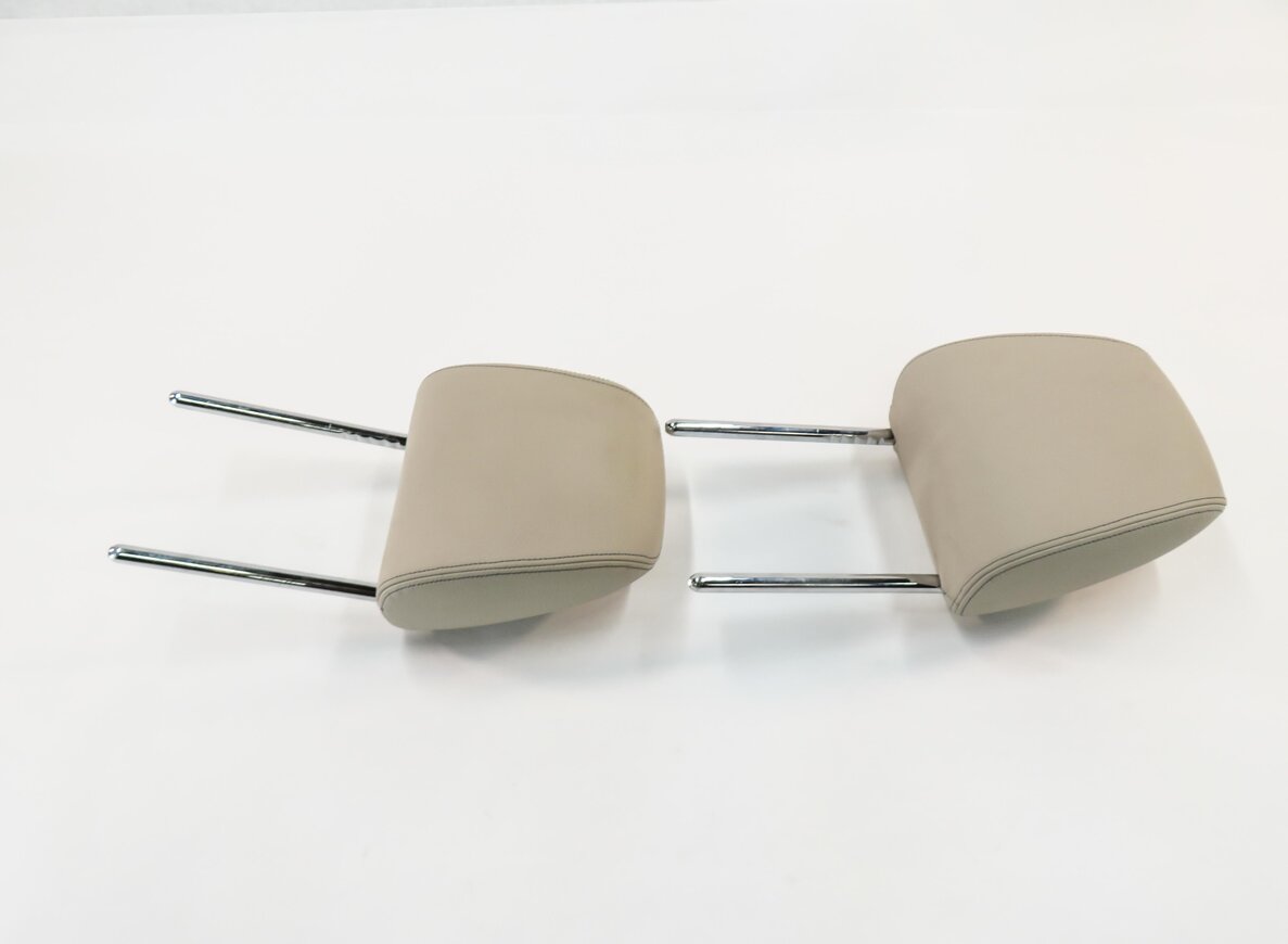 Thumbnail 3: 2018 BMW X1 (F48) FRONT LEFT & RIGHT SEAT HEADREST SET-2 (OYSTER LEATHER)