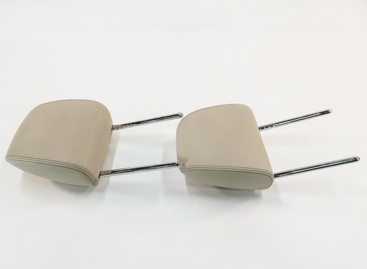Thumbnail 5: 2018 BMW X1 (F48) FRONT LEFT & RIGHT SEAT HEADREST SET-2 (OYSTER LEATHER)