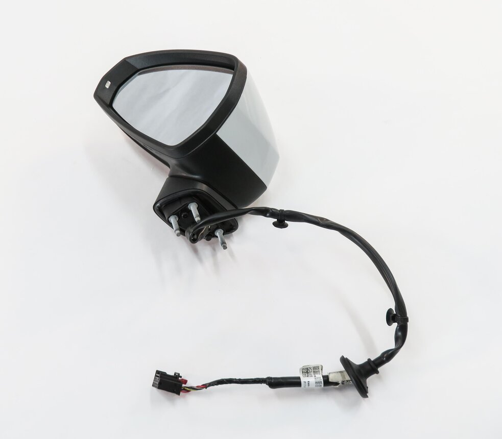 2015-2018 AUDI A3 S3 (8V) DRIVER - MANUAL FOLD HEATED DOOR MIRROR (WHITE 2Y)