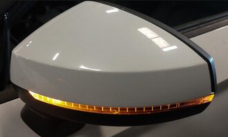 Thumbnail 2: 2015-2018 AUDI A3 S3 (8V) DRIVER - MANUAL FOLD HEATED DOOR MIRROR (WHITE 2Y)
