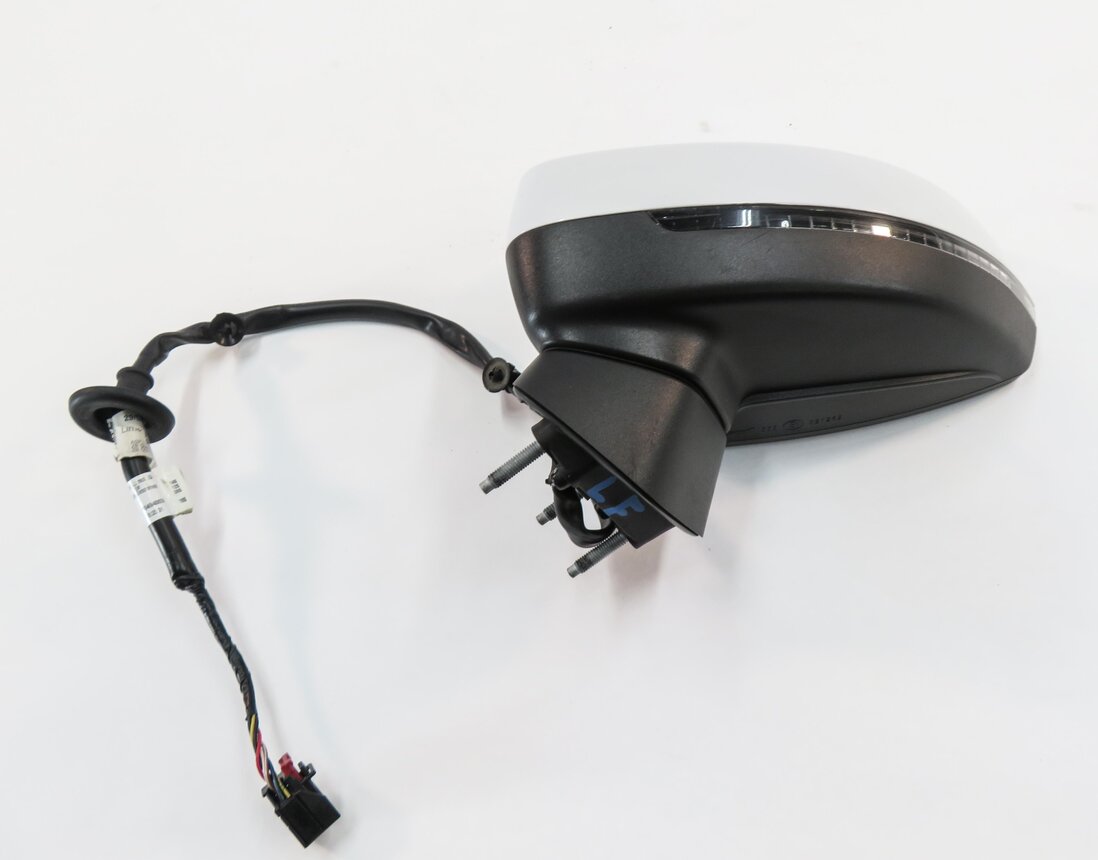 Thumbnail 7: 2015-2018 AUDI A3 S3 (8V) DRIVER - MANUAL FOLD HEATED DOOR MIRROR (WHITE 2Y)