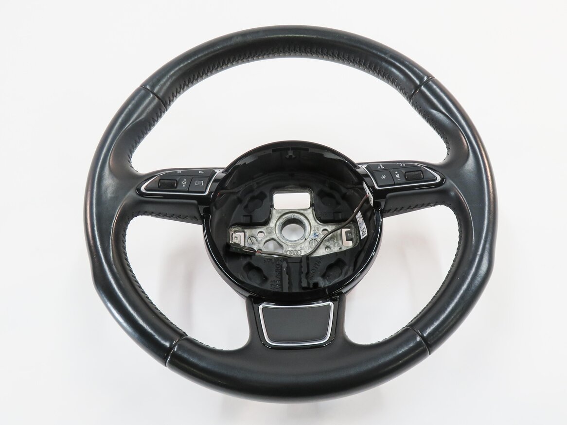 2015-2016 AUDI A3 (8V) LEFT DRIVER 3-SPOKE STEERING WHEEL (BLACK)