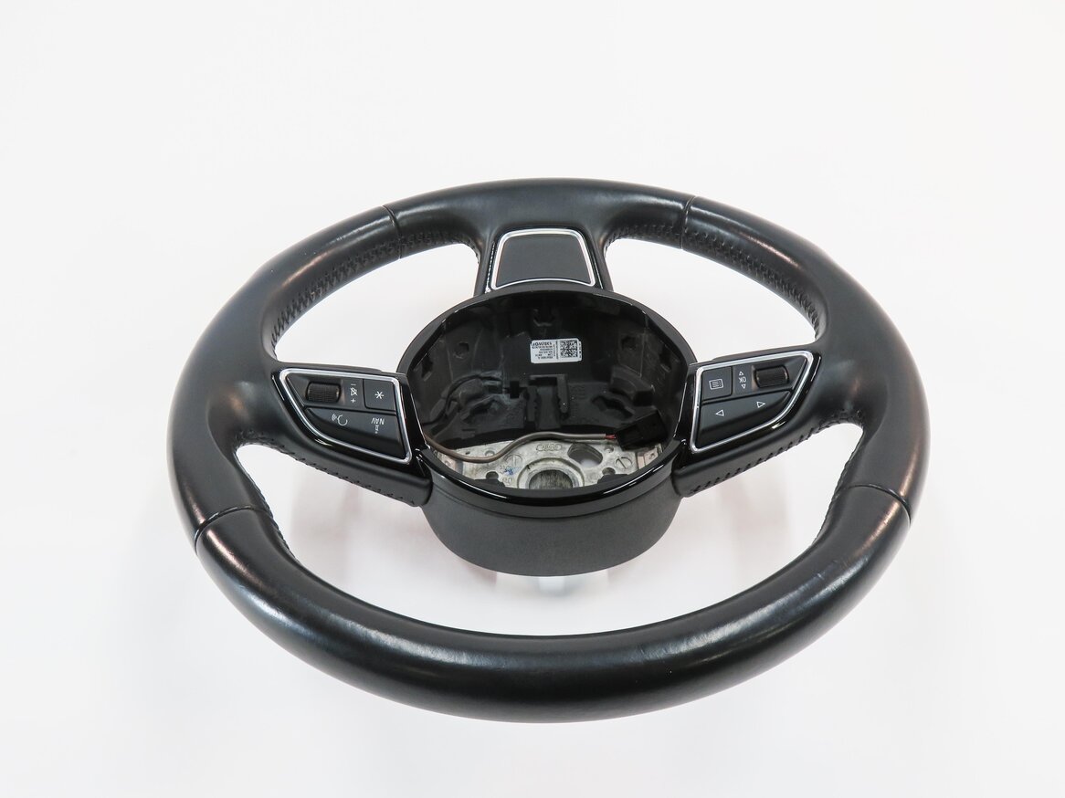 Thumbnail 3: 2015-2016 AUDI A3 (8V) LEFT DRIVER 3-SPOKE STEERING WHEEL (BLACK)