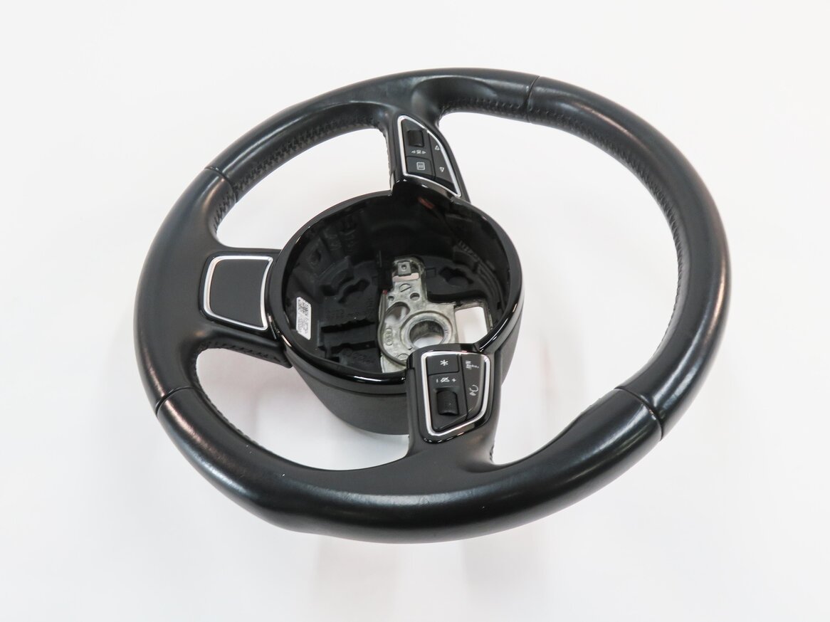 Thumbnail 4: 2015-2016 AUDI A3 (8V) LEFT DRIVER 3-SPOKE STEERING WHEEL (BLACK)