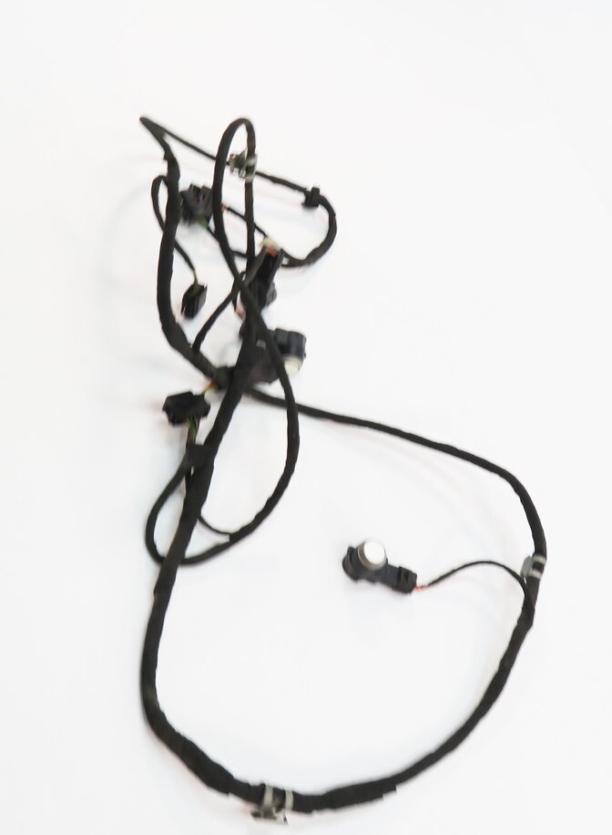 Thumbnail 4: 2016 MERCEDES GL450 (X166) REAR PDC PARK DISTANCE SENSOR SET w/ HARNESS (WHITE)