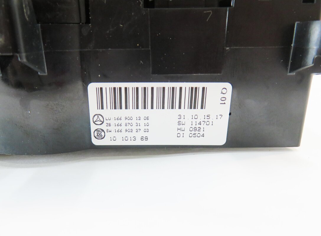 Thumbnail 8: 14-19 MERCEDES GLS GL350 GL450 GL550 ML350 ML550 (W166 X166) REAR HEATER CONTROL