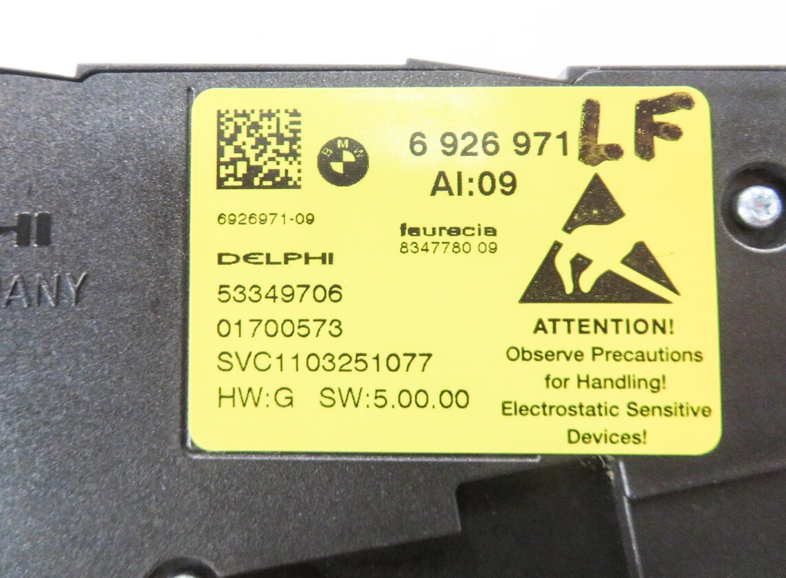 Thumbnail 7: 2011 BMW X5 (E70) LEFT FRONT DRIVER MEMORY SEAT ADJUSTMENT SWITCH BUTTON PANEL