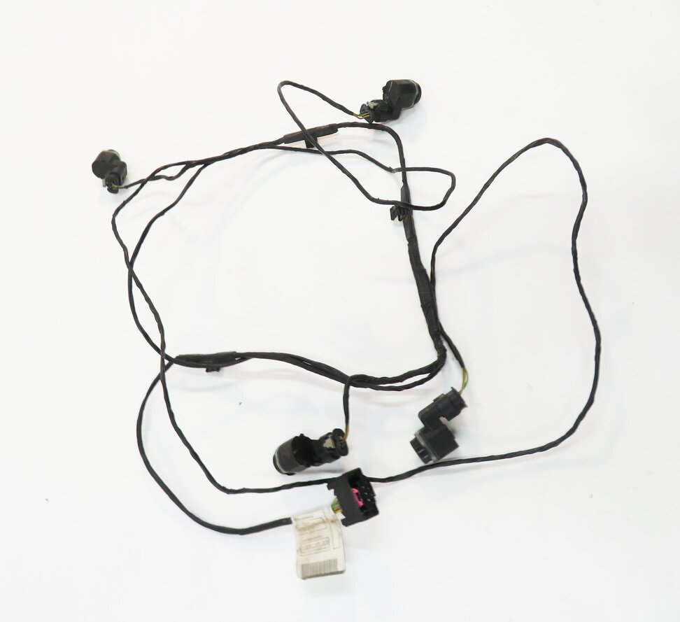 Thumbnail 3: 2011 BMW X5 (E70) REAR PDC PARK DISTANCE SENSOR SET w/ HARNESS (VERMILION RED)