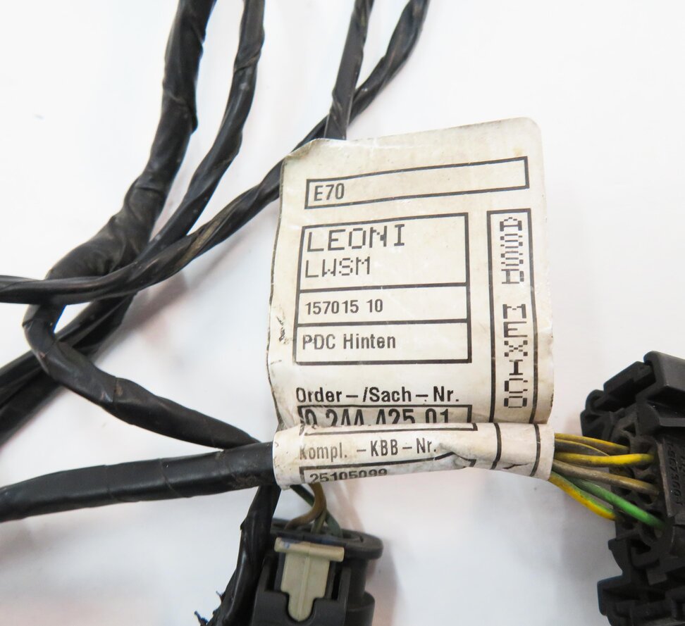 Thumbnail 5: 2011 BMW X5 (E70) REAR PDC PARK DISTANCE SENSOR SET w/ HARNESS (VERMILION RED)