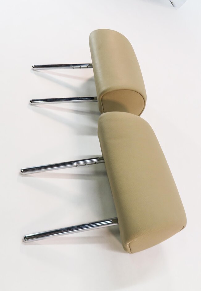 Thumbnail 3: 2011 BMW X5 (E70) LEFT & RIGHT REAR 2nd SECOND ROW SEAT HEADREST SET-2 (BEIGE)