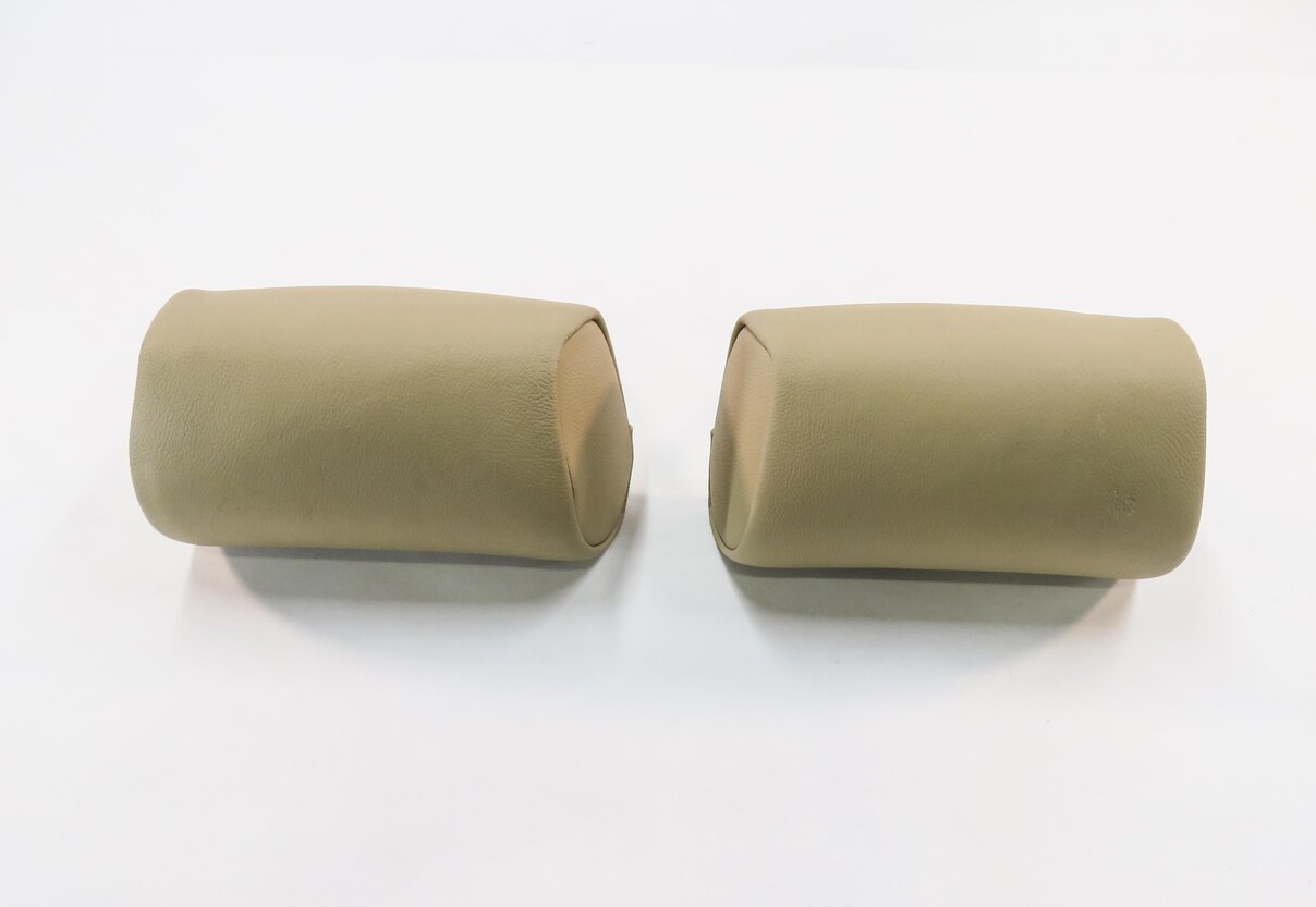 Thumbnail 6: 2011 BMW X5 (E70) LEFT & RIGHT REAR 2nd SECOND ROW SEAT HEADREST SET-2 (BEIGE)
