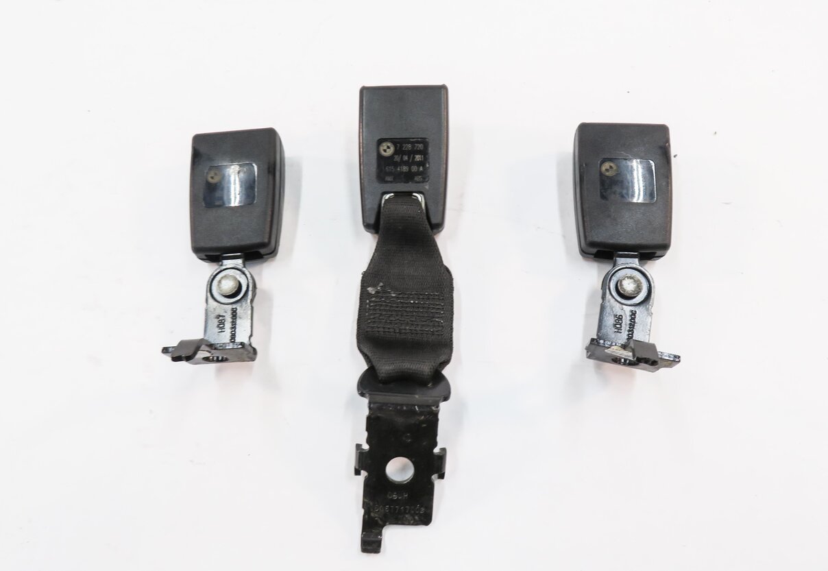 Thumbnail 5: 2011 BMW X5 (E70) REAR 2nd SECOND ROW SEAT SEATBELT BUCKLE RECEIVER SET-3