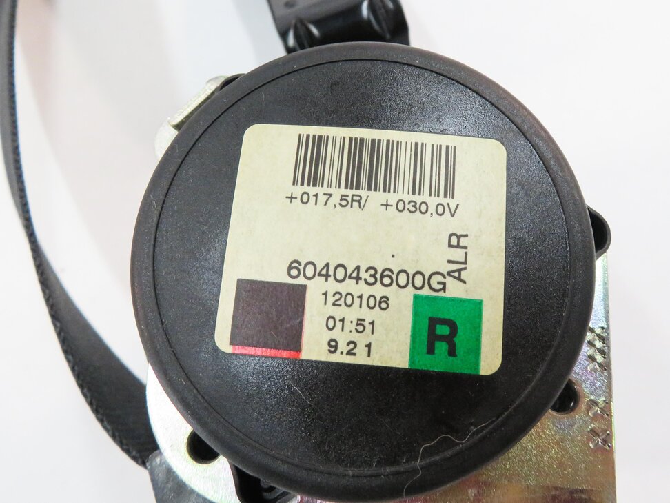 Thumbnail 5: 2012 RANGE ROVER SPORT (L320) RIGHT REAR 2nd ROW SEAT SEATBELT RETRACTOR (BLACK)