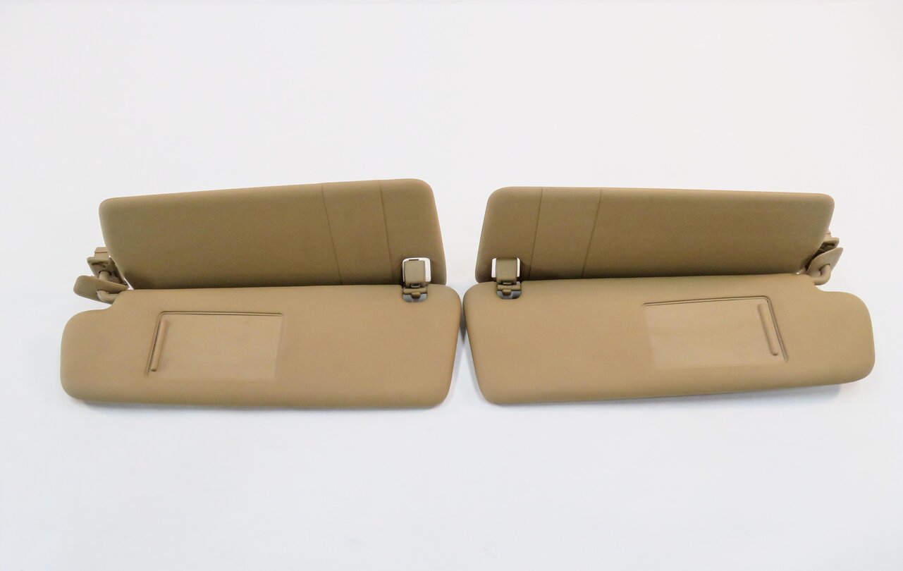 2011-2014 PORSCHE CAYENNE (958) FRONT LEFT & RIGHT SUNVISOR SHADE SET (BEIGE)