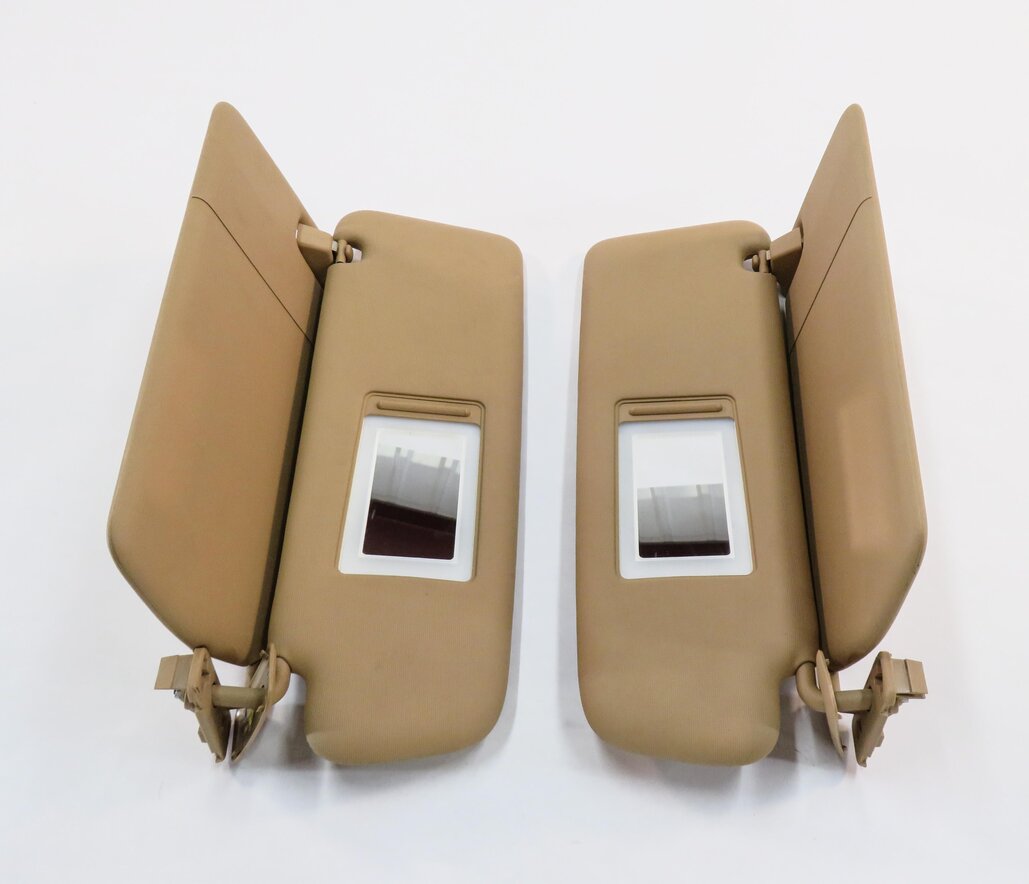 Thumbnail 7: 2011-2014 PORSCHE CAYENNE (958) FRONT LEFT & RIGHT SUNVISOR SHADE SET (BEIGE)