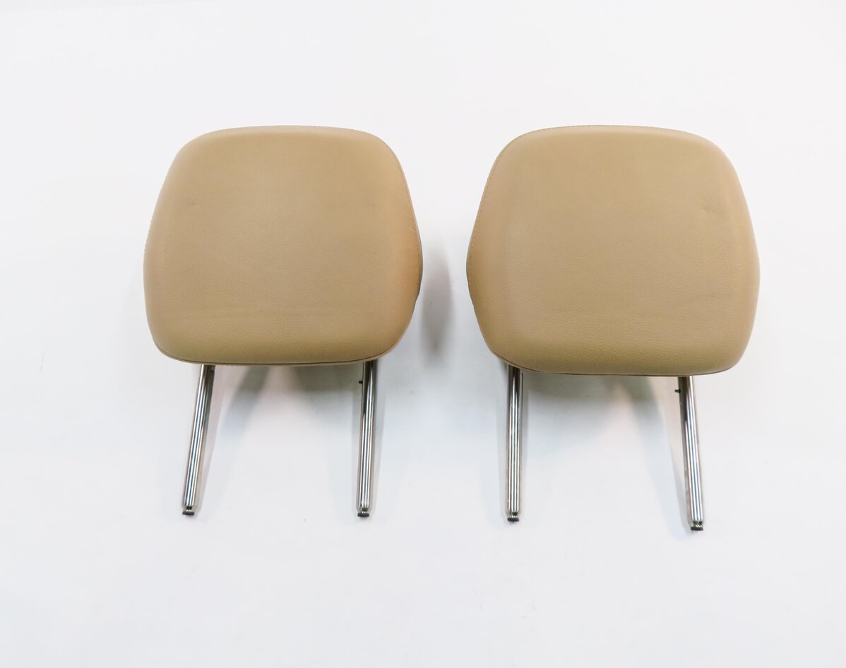 Thumbnail 2: 2011 PORSCHE CAYENNE (958) FRONT LEFT & RIGHT SEAT HEADREST SET (BEIGE LEATHER)