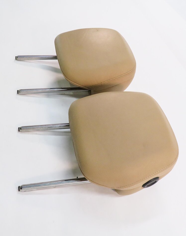 Thumbnail 4: 2011 PORSCHE CAYENNE (958) FRONT LEFT & RIGHT SEAT HEADREST SET (BEIGE LEATHER)