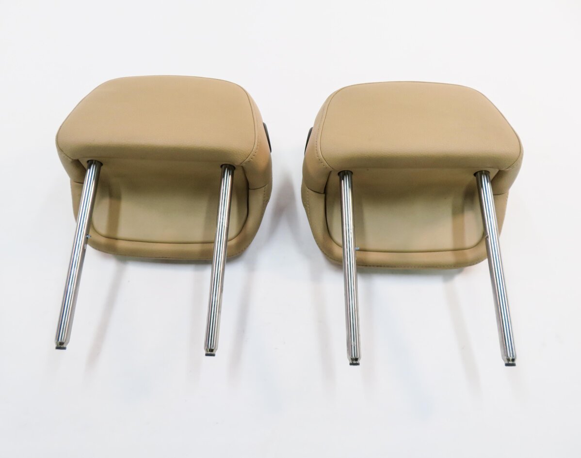Thumbnail 7: 2011 PORSCHE CAYENNE (958) FRONT LEFT & RIGHT SEAT HEADREST SET (BEIGE LEATHER)