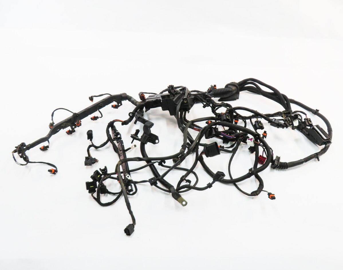Thumbnail 1: 2011 PORSCHE CAYENNE (958) 4.8L V8 ENGINE WIRE WIRING HARNESS LOOM